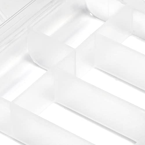 Image of Dritz Plastic Storage Box with Dividers, Clear