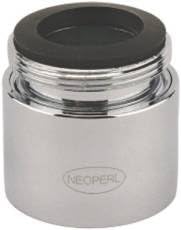 NEOPERL 10 7240 3 Pca Regular Dual Thread Aerator, Vandal Proof, 1.0 Gpm, 15/16 "-27 X 55/64 "-27, Chrome (6-Pack)- 2488259