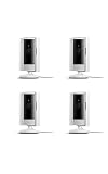 Ring Indoor Cam, Home or business security in 1080p HD video, 4-pack, White