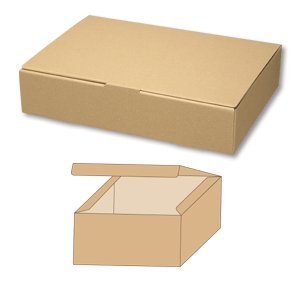 ヘイコー 箱 ダンボール ナチュラルボックス ECO・Z-8 25.8x37.3x7.7cm 10枚