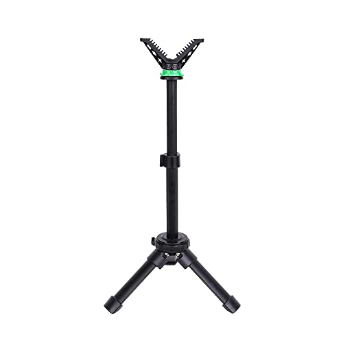WILDGAMEPLUS Trípode Portátil de Tiro Rápido para Rifle, Ajustable, Compacto y Ligero de Aluminio Fundido con Soporte en V de 360 Grados T05C (T05C Altura 11.8~16.9 Pulgada)