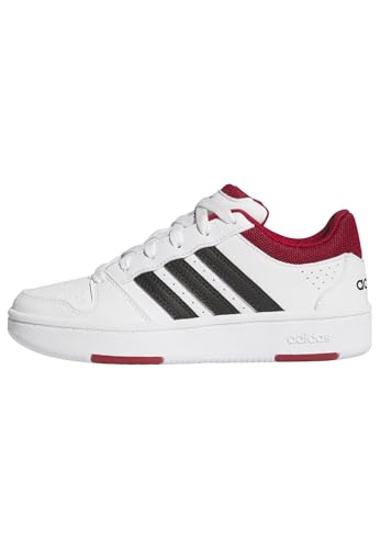 adidas Unisex Kinder Hoops Classic J Shoes FTWR White/Core Black/Team Victory Red 39 1/3 EU
