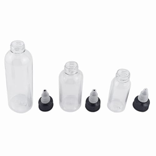 Botellas de Pigmento Vacías CRAFTHROU de 60 ml, pack de 15 unidades de plástico