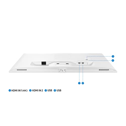 Image of Samsung - Ls32Am501Nwxxl, 32 Inch (80 Cm) 1920 X 1080 Pixels, Led Smart Monitor with Netflix, YouTube, Prime Video and Apple Tv Streaming (White)