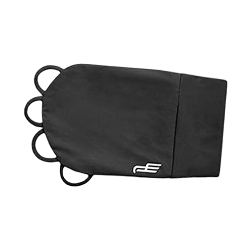 ゴルフ日焼け止めフィンガーグローブ アイスシルク素材 軽量 伸縮性 ポータブル M 左 ブラック 左黒