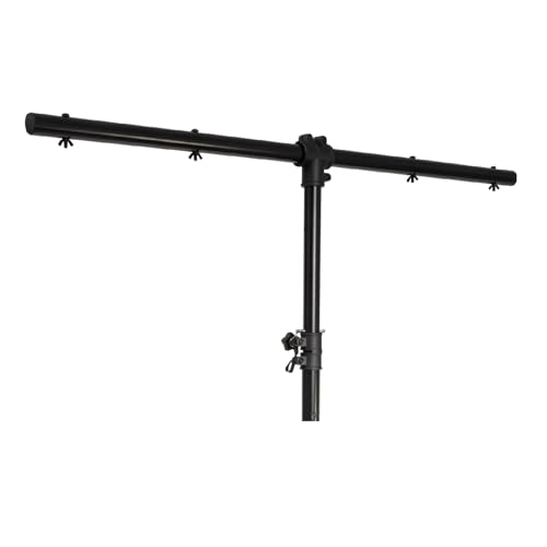 Ibiza - SL002 - Beleuchtungsständer für bis zu 8 Lichterketten mit variabler Höhe von 1,40 bis 2,8m - Schwarz