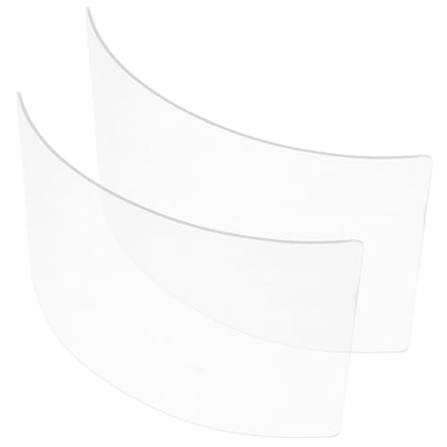Warmhm 2pcs Replacement Organic Glass Lenses for Sandblasting Hood Lightweight Protective Cover for Sandblaster Helmet Comfortable Sandblasting Shield for Painters and Industrial Use