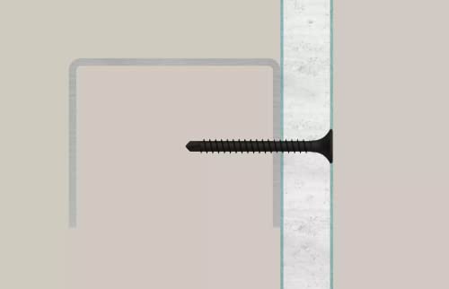 Fischer Drywall Screw 3.5 x 45 Trumpet Head Phosphated Fine Thread Phillips PH, Silver, 3,5 x 45 mm - Image 2