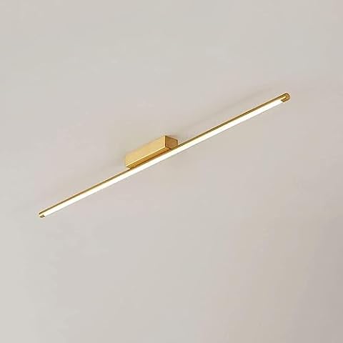 LTBFDDC Lamp Factory Sturdy Durable Modern LED Minimalist Long Strip Ceiling Lights Lighting Fixture Linear Semi Flush Mount Ceiling Light Chandelier for Dining Kitchen Stairway Corridor Cloakroom Cover