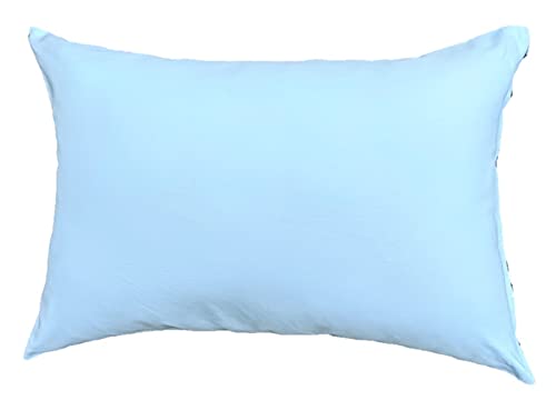 Amazon|枕カバー 35 50 2枚セット ファスナー 日本製 綿無地 ブルー Amazon|枕カバー 35 50 2枚セット ファスナー 日本製 綿無地 ブルー