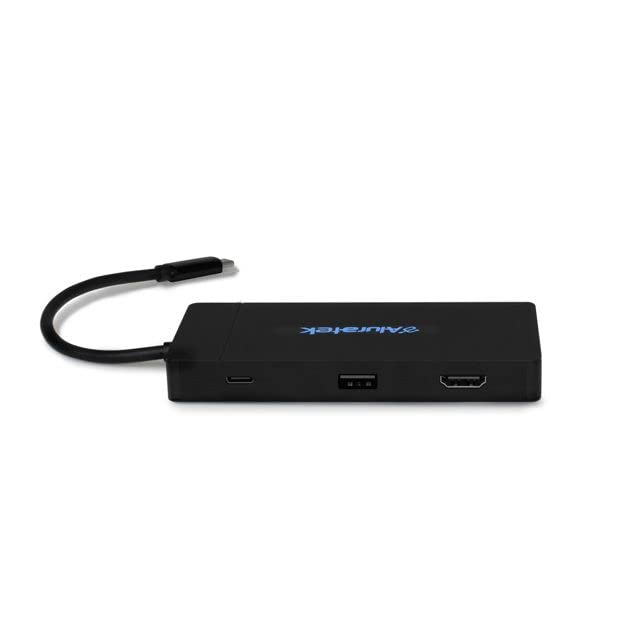 Estación de acoplamiento USB-C Aluratek dual HDMI 4K para MacOS 3