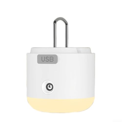 Dolvitrny Portable Outdoor Light With USB Charging Support 1200mAh For Battery And High-Frequency Mist Spray Function For Extended Campsite Use(White)