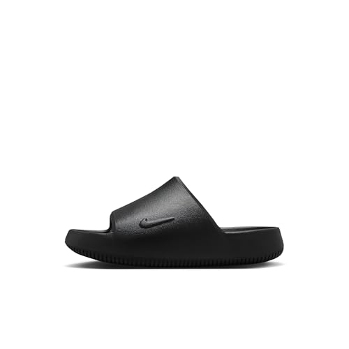 Nike Calm 2.0 Big Kids Slides Black/Black-Black 6Y