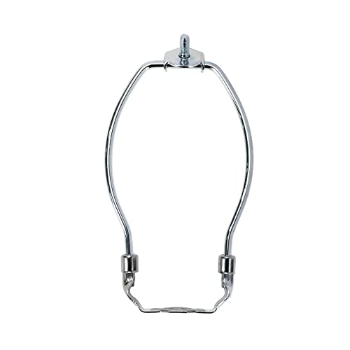 Utalind 6 Inch Lamp Harp Fitter For Lamp Shades Polished Chrome (Without Finial)Pack Of 2 #TOP1