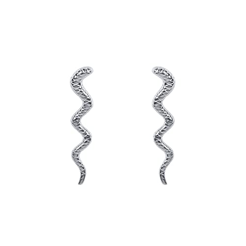 Boucles d'oreilles serpent plaqué 18 carats petits piercings bijoux pendientes pour femmes