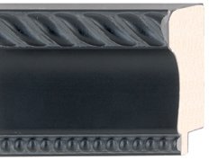 CountryArtHouse Picture Frame Moulding (Wood) 100ft bundle - Traditional Black Finish - 2.375