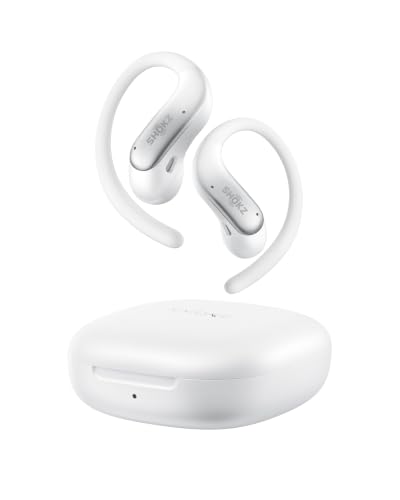 Image of SHOKZ OpenFit Air 2, Open Earbuds, Black, Water Resistant, Secure Earhooks