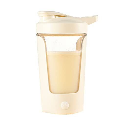 Tazza Automescolante, Tazza di Miscelazione Automatica in Plastica per Alimenti Stabile da 450 Ml Completamente Automatica per L'home Cafe Office(Beige)