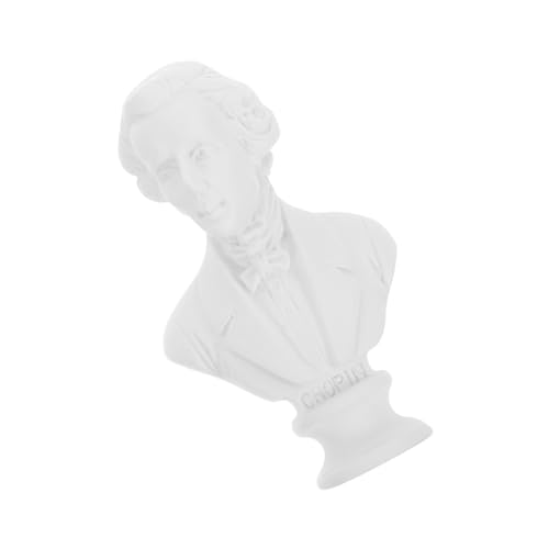 TOPPERFUN Kunstharz Büstenstatue Musiker Miniatur Handwerk Skulptur Tisch Dekoration Kopf Statue Ornament Für Regal Und Home Decor