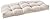 Sweet Home Collection Patio Chair Cushions Outdoor Loveseat Lounge Seat Pads Premium Comfortable Thick Fiber Fill Tufted 44" x 19", 1 Count (Pack of 1), Cream