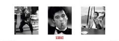 Scarface Al Pacino poster triptyque 33x95 cm impression art de qualité supérieure