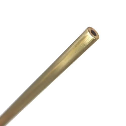 Cabluandry Accesorios for tubos capilares de latón sin costura de aleación de metal, redondos, de 0,8 mm a 20 mm Hollow