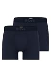BOSS Herren BoxerBr 2P Ultrasoft Boxershorts aus Stretch-Modal mit Logo im Zweier-Pack Dunkelblau XXL