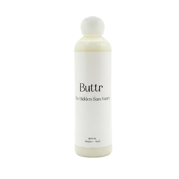 buttr citrus mandarin bath oil 250ml | olive, sweet almond & coconut | deep skin hydration & nourishment | moisturizing bath & body oil for soft, glowing skin | sulfate free