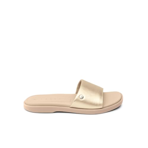 Image of REEF Sunny Arrianah Women's Fashion Slide Sandal, Soft Molded Footbed, Arch Support