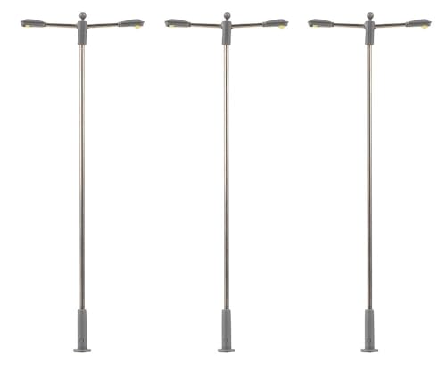 Luminaire tête de mât Faller H0 180103 pour décor de réseau ferroviaire miniature