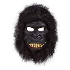 Image of brown leaf Fancy Horror Scary Face mask Full Head Cover Holi Halloween Costume Props Prank Fun Veil Spooky Mask