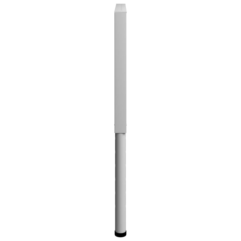 2 marcos ajustables para banco de trabajo, metal, 85 x (69-95,5 cm), color gris, para banco de mesa
