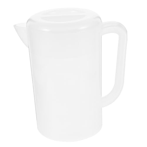 Happyyami 大容量プラスチック製冷水ポット 冷蔵庫対応 飲料用注ぎやすい取っ手付き再利用可能ウォーターピッチャー 家用飲料サーバー