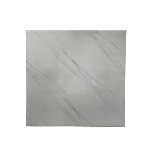 Image of INFINITY DECOR Simple White with Grey Texture Marble UV Panels Marble UV Sheets, self Adhesive Wall Tile (60 cm * 60 cm),Marble Look Wall Panels for Homes and Offices(Pack of 10)