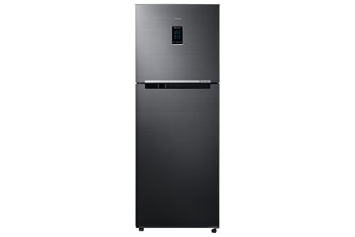 Image of Samsung 301 L, 2 Star, Convertible 5-in-1 Digital Inverter with Display Frost Free Double Door Refrigerator (RT31H4522BX /HL, Luxe Black, 2026 Model)