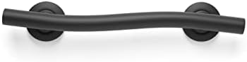Seachrome 18'' Designer Wave Shaped Shower Grab Bar, Matte Black (GW-3518-QCR-MB)