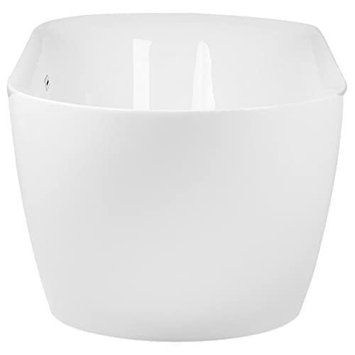 Stilvolle Acryl Badewanne oval freistehend weiß mit Überlauf 160 x 75 cm Carrera