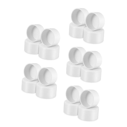 Embout de tuyau carré blanc en PVC Amosfun | Lot de 20 pièces