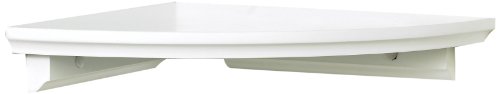 Inplace Shelving 0199020 W X 10 In D X 1.88 In H, White Corner Shelf Kit #TOP21