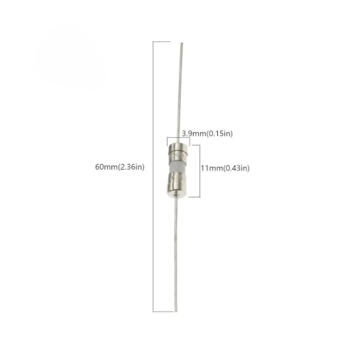 Fusible 3,6X10MM 2A de fusión lenta T con patillas para circuito impreso 250V 2