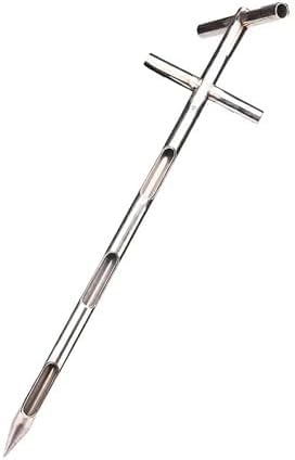 Sonda de muestreo de suelo de acero inoxidable 304, varilla de muestreo de grano de doble tubo, colector de suelo giratorio
