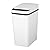 zhuoquan Automatic Trash Can, Touchless Motion Sensor Garbage Can with Lid, Smart Plastic Slim Wastebasket for Bathroom, Office, Rv, Bedroom, Living Room, White