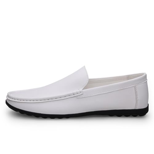 Fashion Mens Loafers Shoes Pu Leather Fashion Moccasins Shoe Solid Color Slip-on3