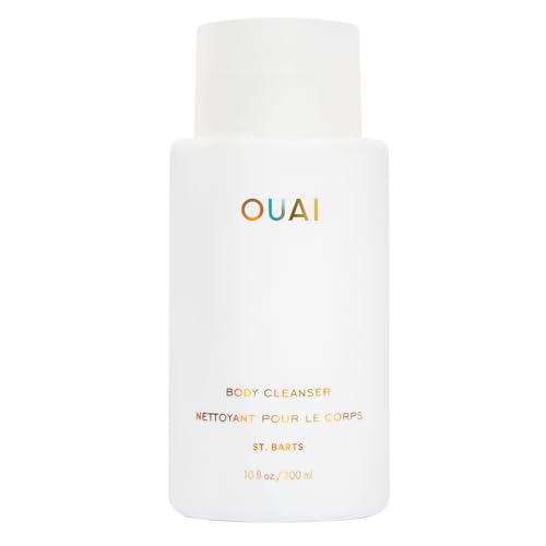 OUAI Body Cleanser, St. Barts - Foaming Body Wash with Jojoba Oil and Rosehip Oil to Hydrate,...