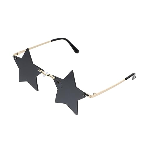 Holibanna 3 Pairs Metal Material Fashion Sunglasses Large Frame Oversized Men's Photo Props