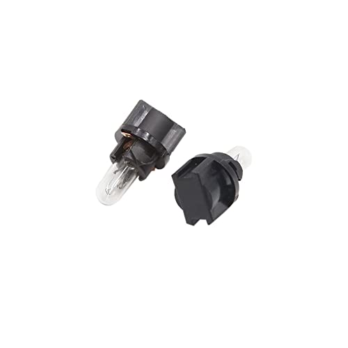 uxcell 5 piezas luz LED T5-V2 ámbar para tablero 12V miniatura 3