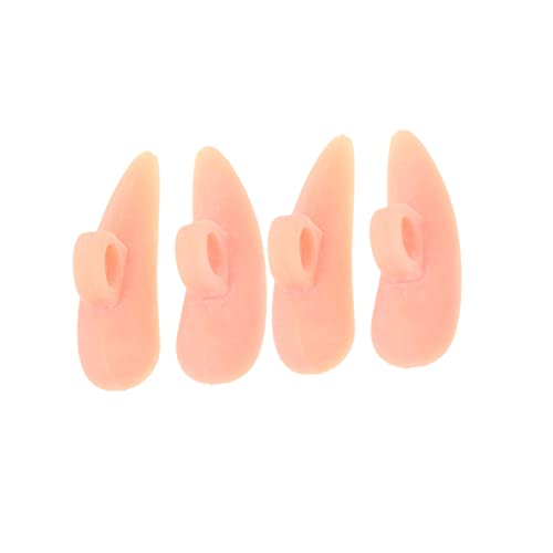 Ipetboom 4Pcs Skin Tone Pads Correctors for Foot Care Separators for Comfortable Foot Support Soft Design for Men Women