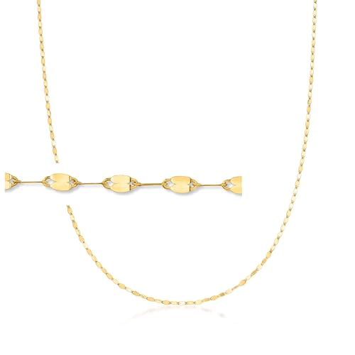 Pure Collection by Ross-Simons Italian 14kt Yellow Gold Lumachina-Chain Necklace