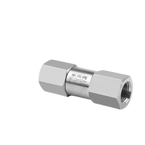 Válvula de retención para evitar reflujo 1/8 inoxidable macho BSPT línea 4