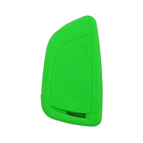 BROVACS Silicone Cover Protector Case Holder Skin Jacket Compatible with BMW X5 X6 4 Button Smart Remote Key Fob CV4908 Light Green - Image 2